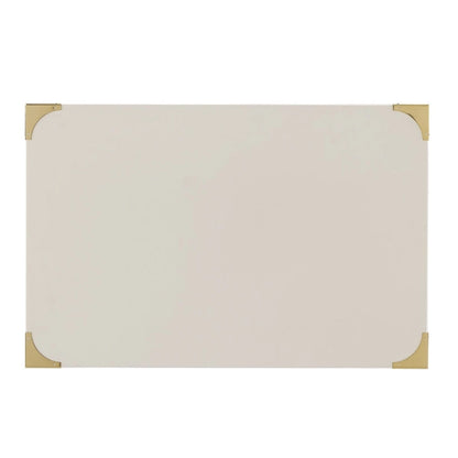 Table de chevet Kedric à 3 tiroirs, finition dorée, par iNSPIRE Q Bold