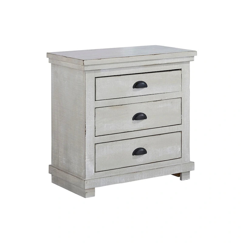 Progressive Willow Chalk Gray Nightstand
