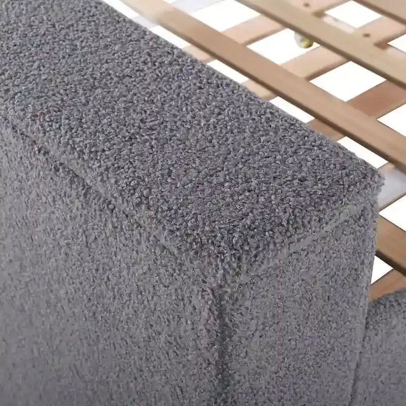 Lit de jour en polaire UTeddy pour lit simple avec accoudoirs de rangement et lit gigogne