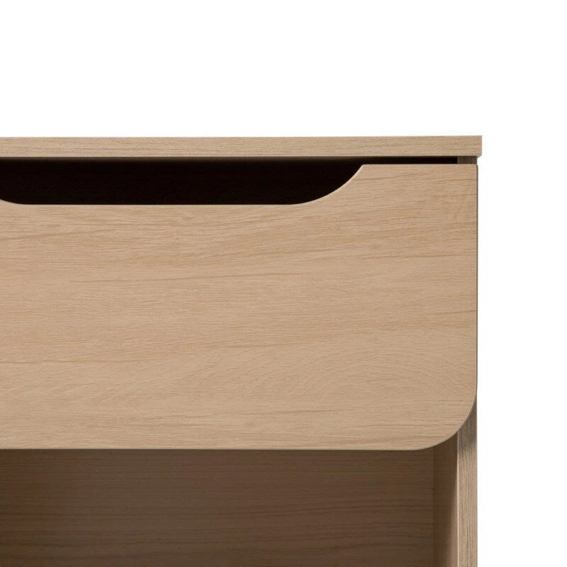 Table de chevet moderne et minimaliste à 1 tiroir avec niche