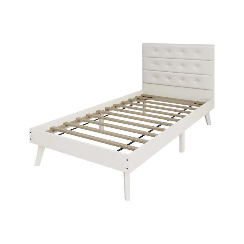 Lit plateforme en bois CraftPorch style milieu du siècle