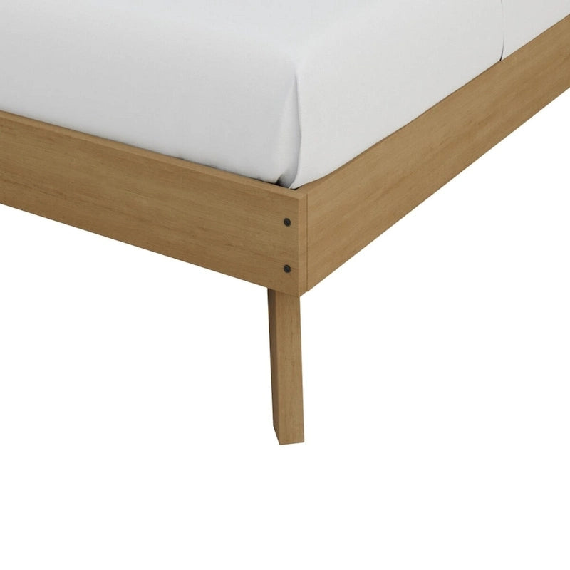 Lit plateforme en bois CraftPorch style milieu du siècle