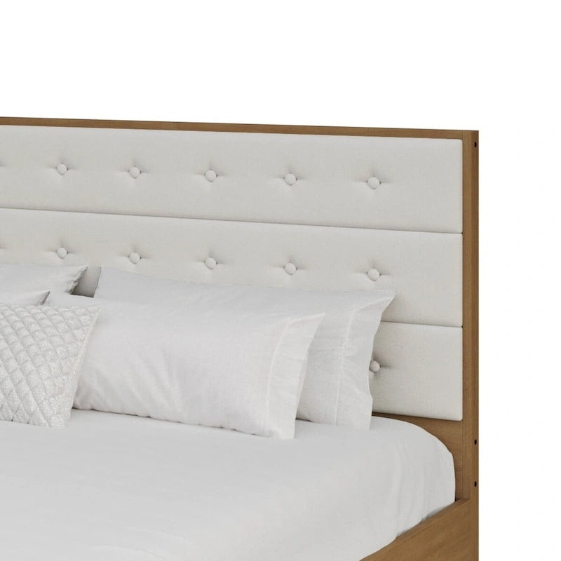 Lit plateforme en bois CraftPorch style milieu du siècle