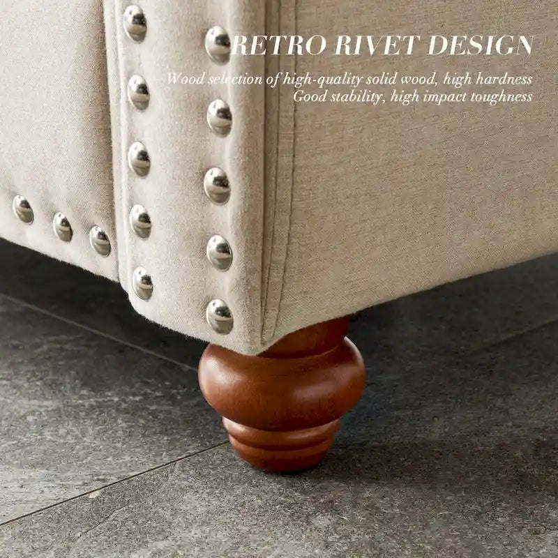 Canapé en lin avec rangement