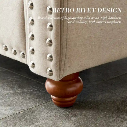 Canapé en lin avec rangement