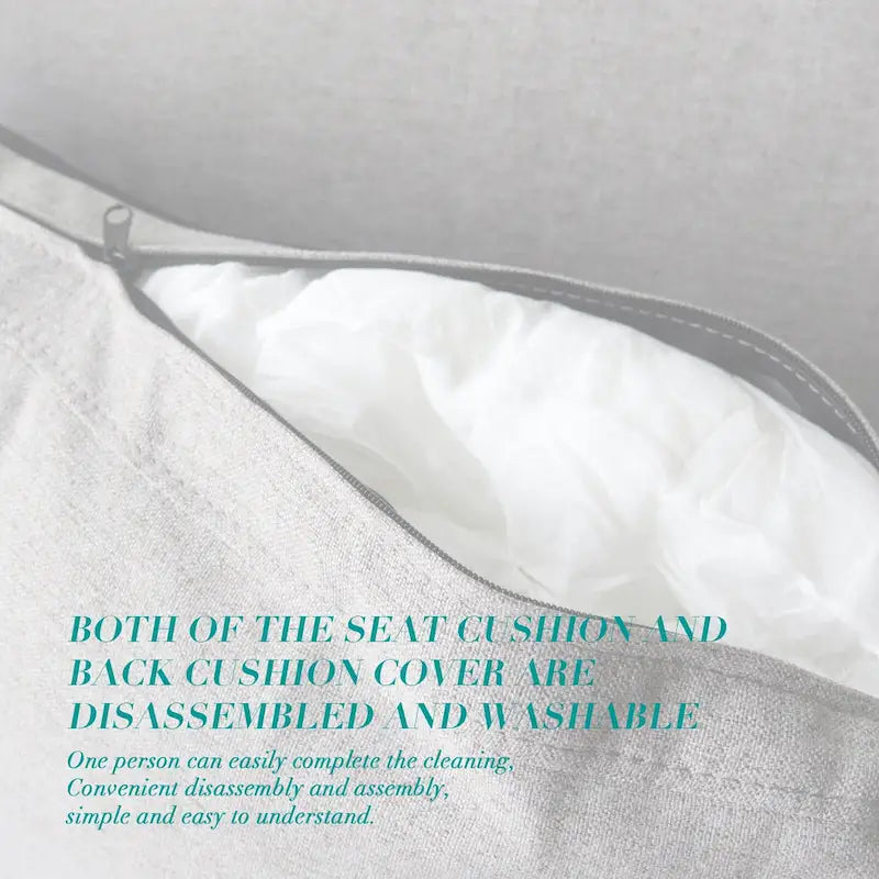 Canapé en lin avec rangement