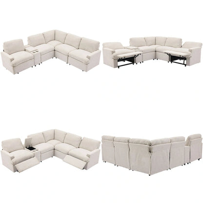 Canapé d'angle inclinable électrique pour home cinéma