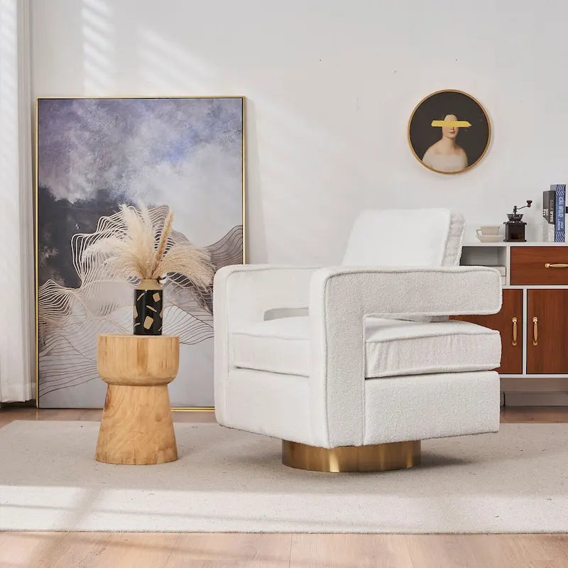 Fauteuil pivotant à 360 degrés Club moderne