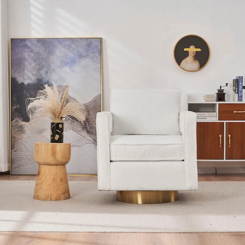 Fauteuil pivotant à 360 degrés Club moderne