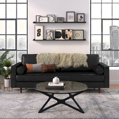 Canapé en cuir véritable Zander