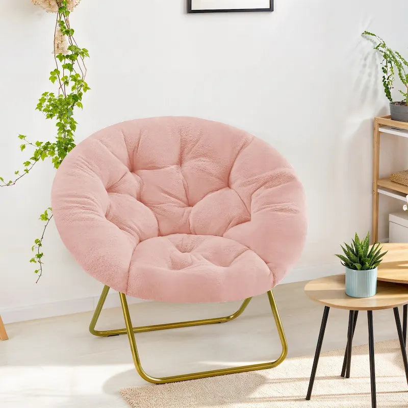 Fauteuil d'appoint confortable en lin capitonné, canapé-fauteuil de lecture pour salon, chambre