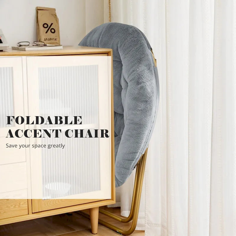 Fauteuil d'appoint confortable en lin capitonné, canapé-fauteuil de lecture pour salon, chambre