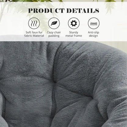 Fauteuil d'appoint confortable en lin capitonné, canapé-fauteuil de lecture pour salon, chambre