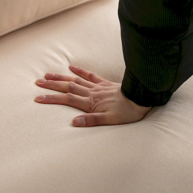 Fauteuil d'appoint confortable en lin capitonné, canapé-fauteuil de lecture pour salon, chambre