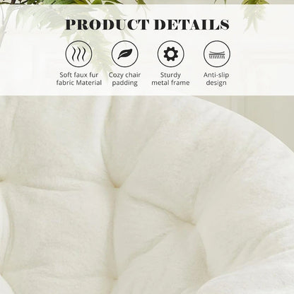 Fauteuil d'appoint confortable en lin capitonné, canapé-fauteuil de lecture pour salon, chambre