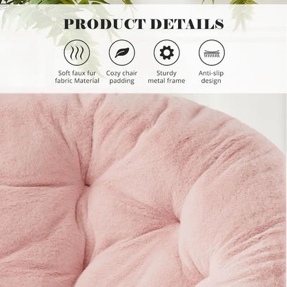 Fauteuil d'appoint confortable en lin capitonné, canapé-fauteuil de lecture pour salon, chambre