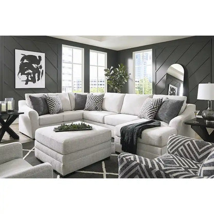 Pouf d'appoint surdimensionné Koralynn blanc cassé, une création Signature d'Ashley Koralynn