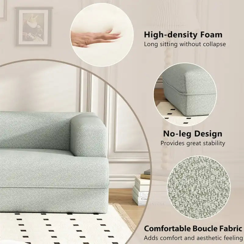 Chaise longue incurvée, canapé d'intérieur moderne