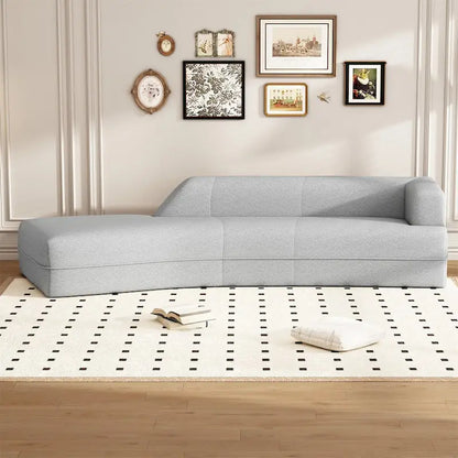 Chaise longue incurvée, canapé d'intérieur moderne
