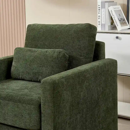 Fauteuil d'appoint moderne en chenille pour salon