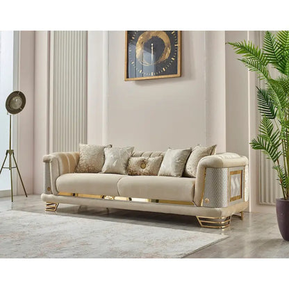 Ensemble de salon Roseau 2 pièces (1 canapé et 1 fauteuil)