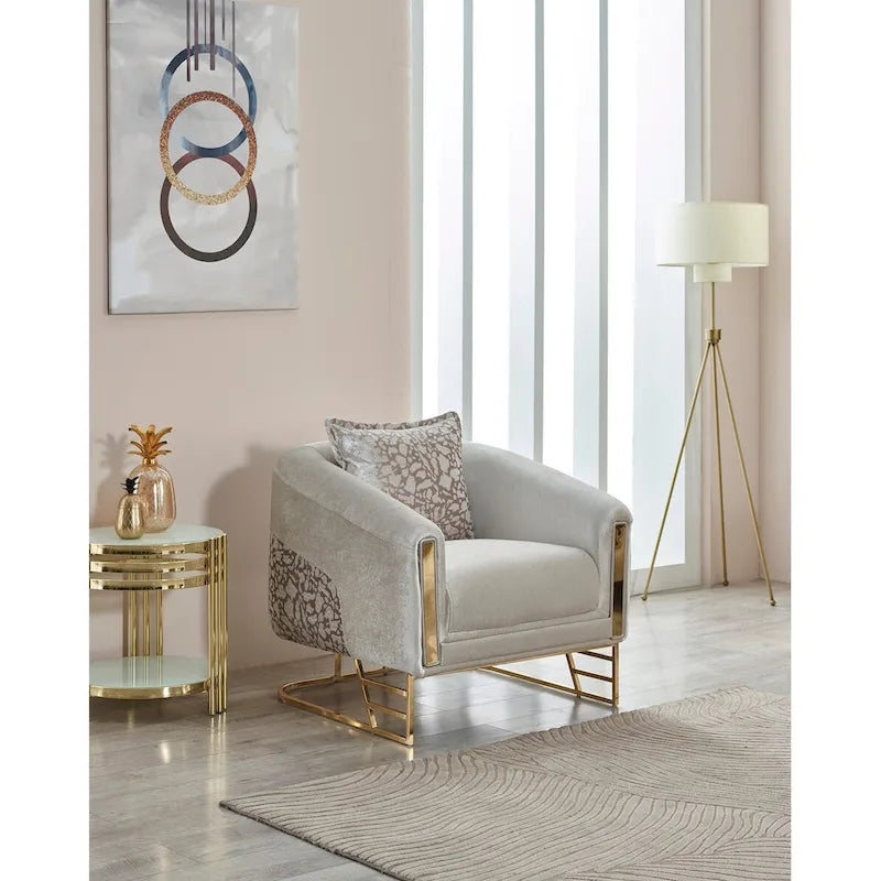 Ensemble de salon Roseau 2 pièces (1 canapé et 1 fauteuil)