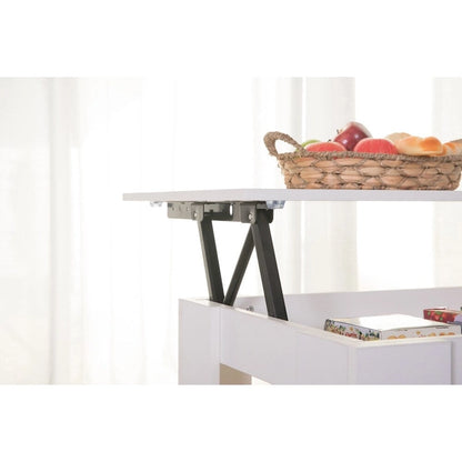 Table basse moderne en bois avec plateau relevable