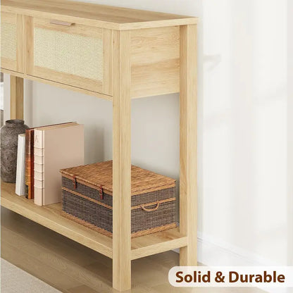 Console d'entrée avec 2 tiroirs