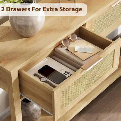 Console d'entrée avec 2 tiroirs