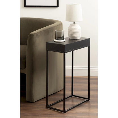 Table d'appoint fine en bois et métal Kate et Laurel Karlsen