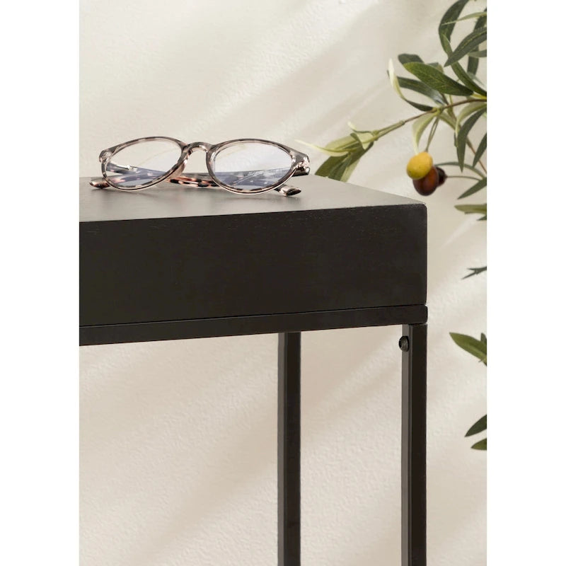 Table d'appoint fine en bois et métal Kate et Laurel Karlsen