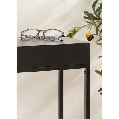 Table d'appoint fine en bois et métal Kate et Laurel Karlsen