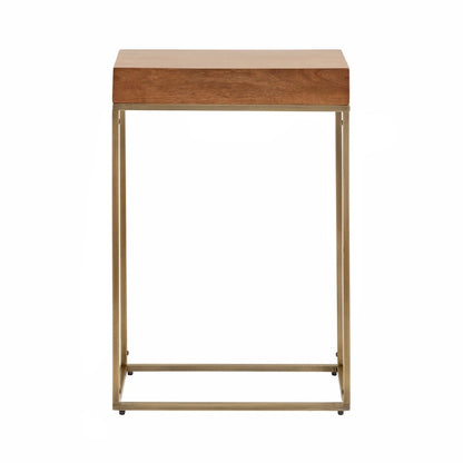 Table d'appoint fine en bois et métal Kate et Laurel Karlsen