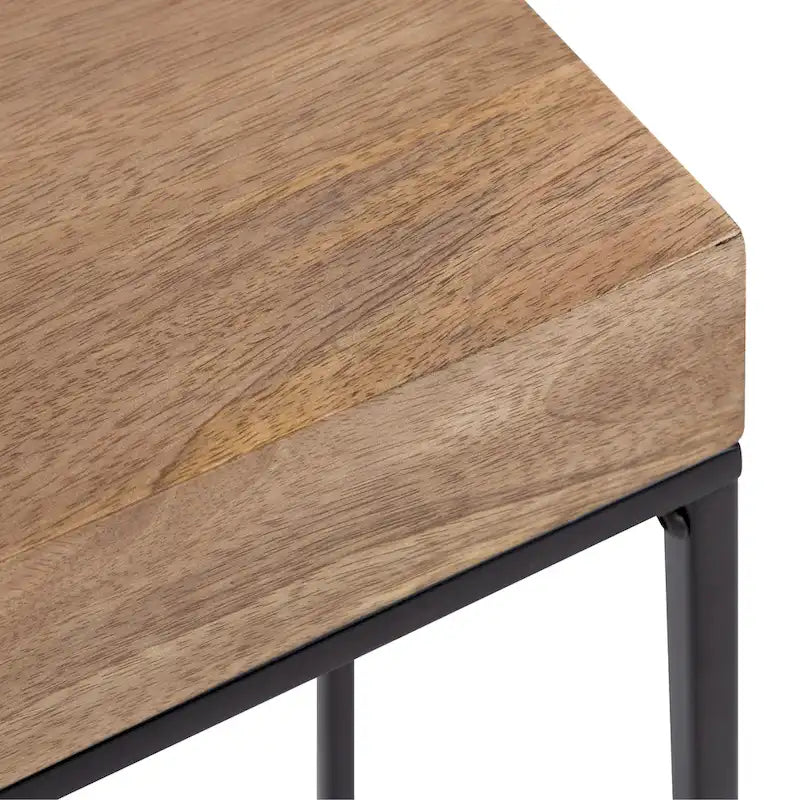 Table d'appoint fine en bois et métal Kate et Laurel Karlsen