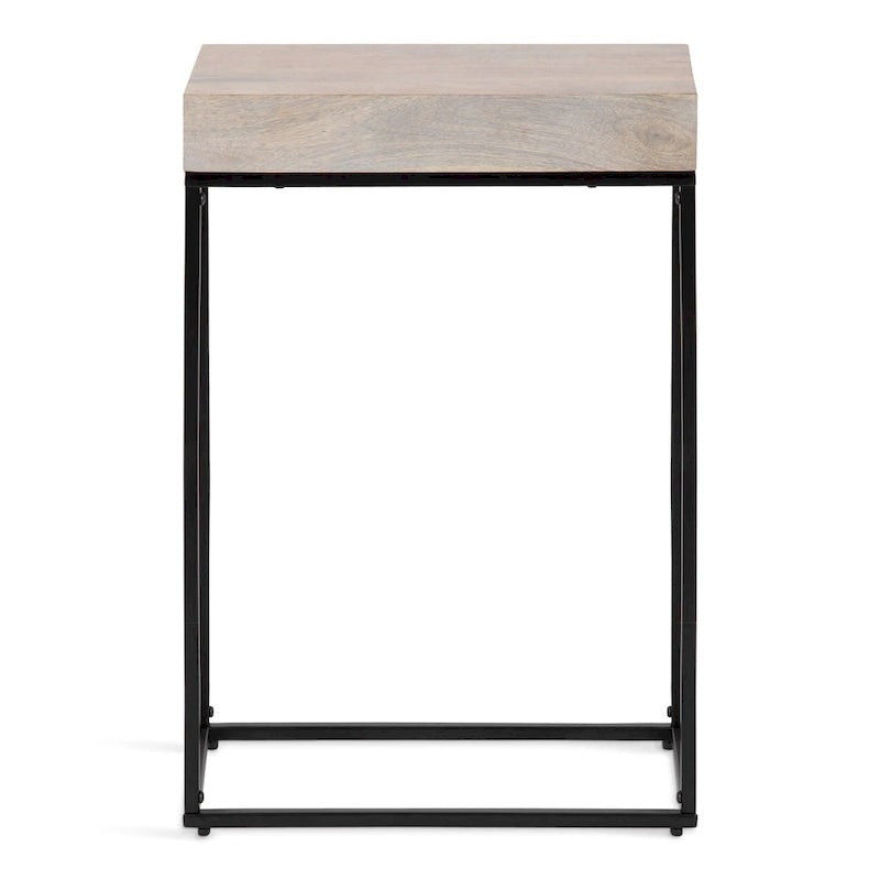 Table d'appoint fine en bois et métal Kate et Laurel Karlsen