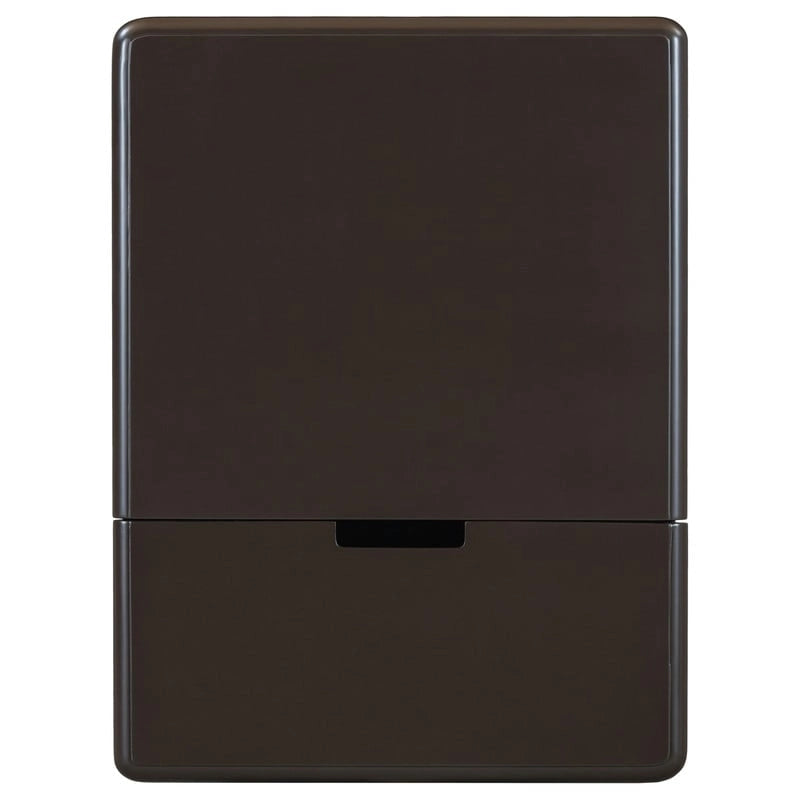 Table d'appoint étroite multifonctionnelle de style classique vintage avec ports USB et 1 tiroir avec porte-gobelets, table de chevet pour canapé