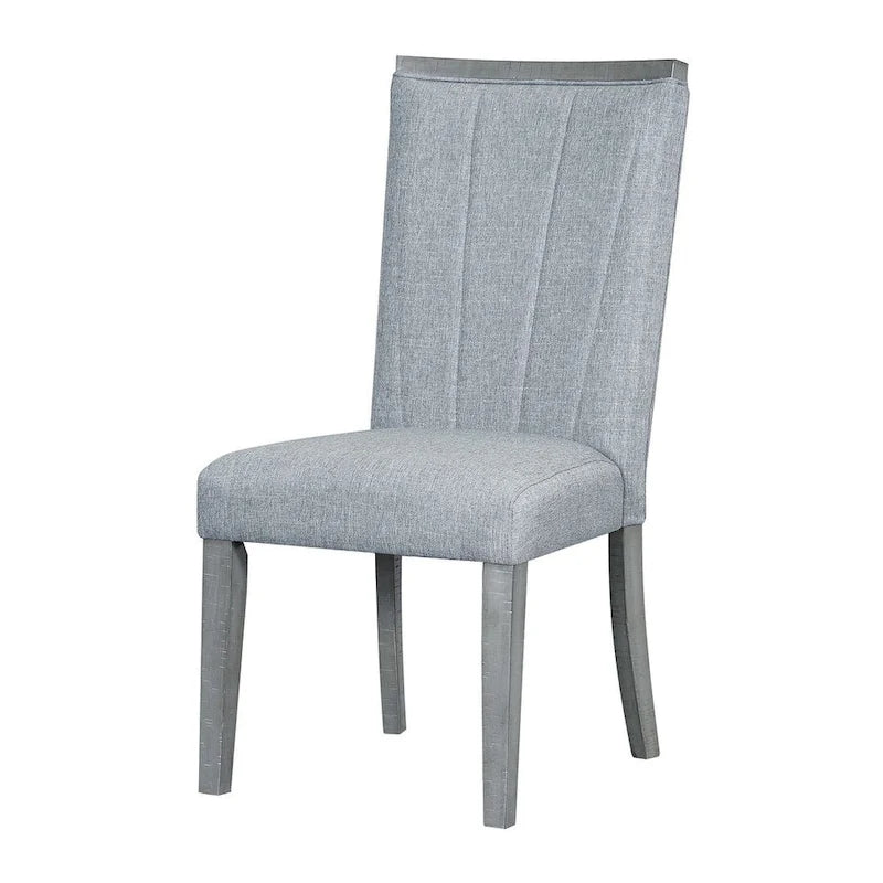 Ensemble de salle à manger contemporain extensible en bois 6 pièces avec banc rembourré et 4 chaises