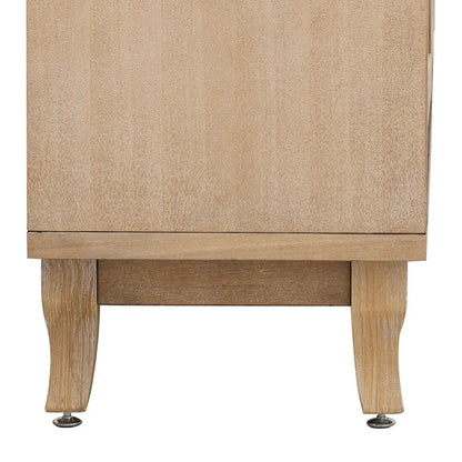 Buffet moderne et élégant en bois avec trois portes d'armoires à miroir