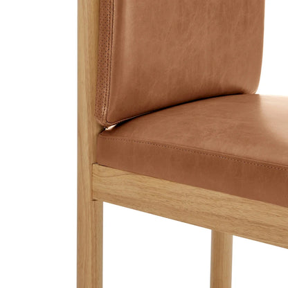 Chaise de salle à manger Melvin en similicuir (lot de 2)