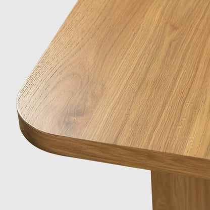 Table de salle à manger carrée en bois massif pour 6 à 8 personnes, style nordique