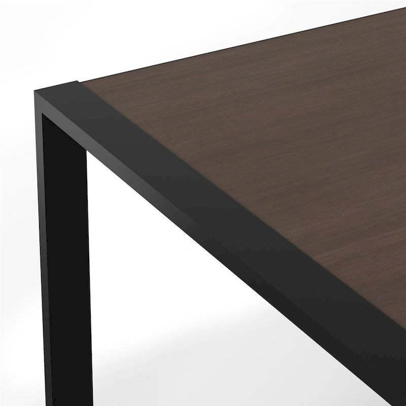 Table de salle à manger rectangulaire moderne industrielle WyndenHall Phobe 66 po x 40 po - 66 pouces de large