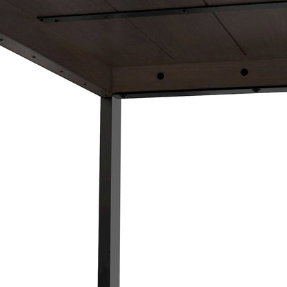 Table de salle à manger rectangulaire moderne industrielle WyndenHall Phobe 66 po x 40 po - 66 pouces de large