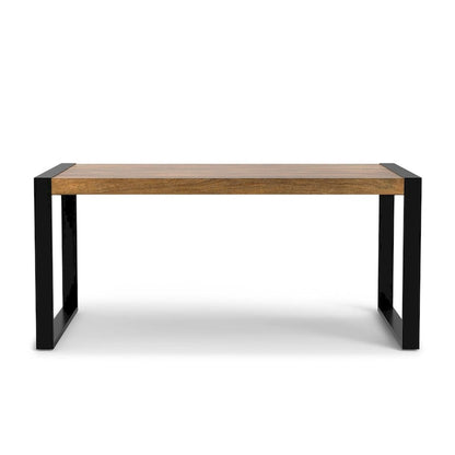 Table de salle à manger rectangulaire moderne industrielle WyndenHall Phobe 66 po x 40 po - 66 pouces de large