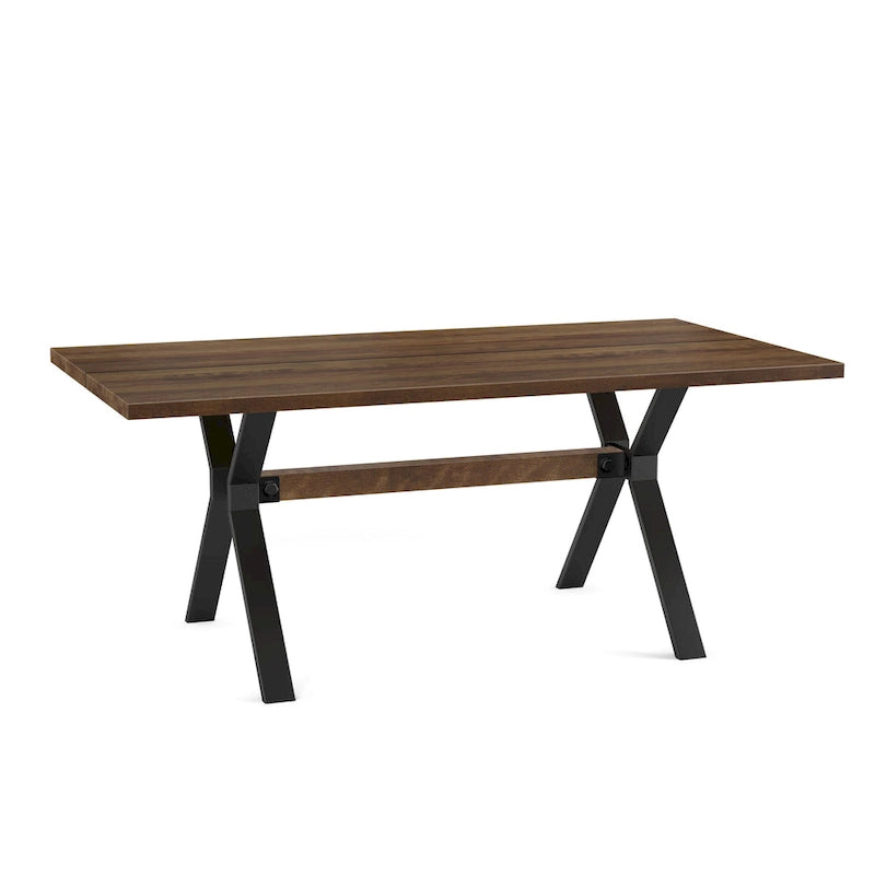 Ensemble de salle à manger 7 pièces Amisco Leonie (table en bois) et chaises Snyder