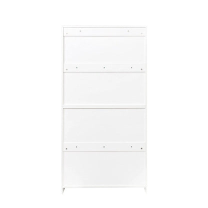 Armoire de rangement de bureau moderne avec portes vitrées, bibliothèque anti-poussière