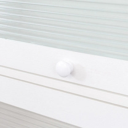 Armoire de rangement de bureau moderne avec portes vitrées, bibliothèque anti-poussière