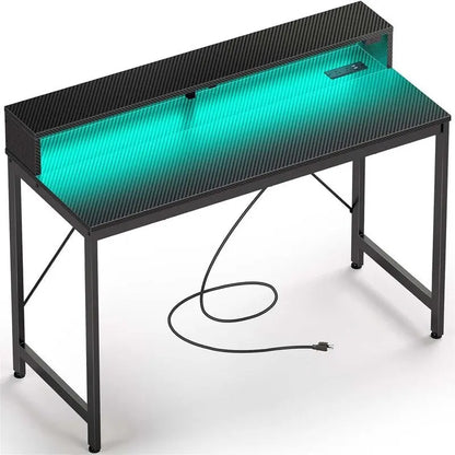 Bureau d'ordinateur 39 pouces avec éclairage LED
