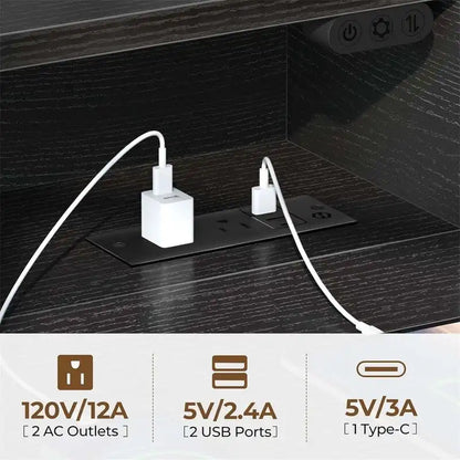 Bureau d'ordinateur 39 pouces avec éclairage LED