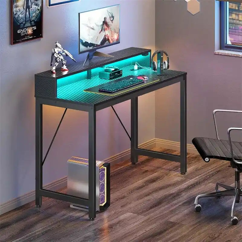Bureau d'ordinateur 39 pouces avec éclairage LED