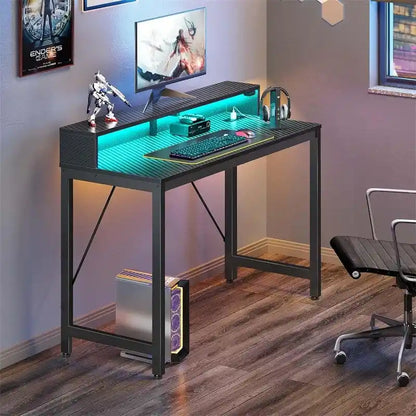 Bureau d'ordinateur 39 pouces avec éclairage LED